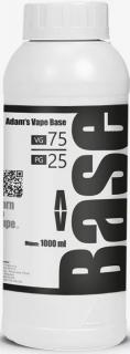 Chemická směs Adams Vape Base 1000ml VG75-PG25 0mg