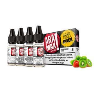 E-liquid Aramax 4x10ml / 3mg: Jahoda a kiwi (Strawberry Kiwi)