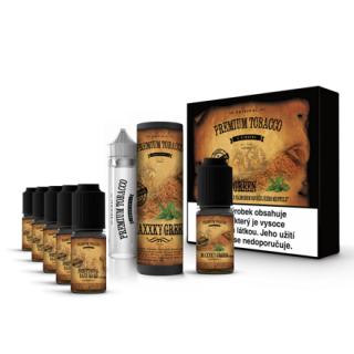 E-liquid DIY sada Premium Tobacco 6x10ml / 18mg: MaXXky Green