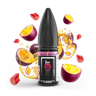 E-liquid Riot S:ALT 10ml / 5mg: Deluxe Passionfruit & Rhubarb (Marakuja s rebarborou)