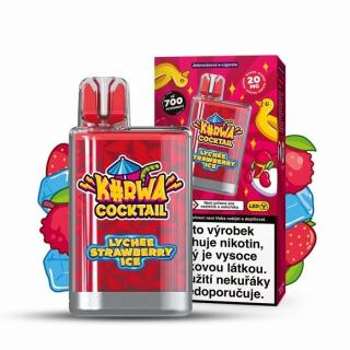 Kurwa Cocktail Lychee Strawberry Ice 20 mg 700 potáhnutí 1 ks