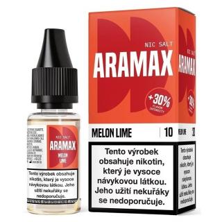 Liquid ARAMAX SALT Melon Lime 10ml Síla nikotinu 10 mg