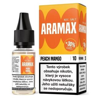 Liquid ARAMAX SALT Peach Mango 10ml Síla nikotinu 10 mg