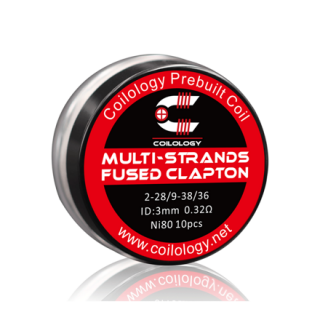 Předmotané spirálky Coilology Multi-Strands Fused Clapton Ni80 (0,32ohm) (10ks)