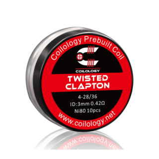 Předmotané spirálky Coilology Twisted Clapton Ni80 (0,42ohm) (10ks)