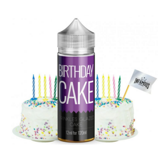 Příchuť Infamous Originals S&V: Birthday Cake (Sladký narozeninový dort) 12ml