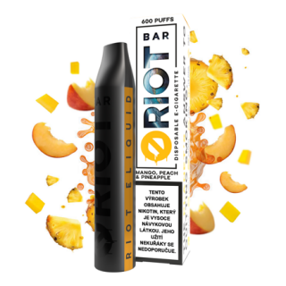 Riot Bar Mango Peach Pineapple 10 mg 600 potahnutí 1 ks