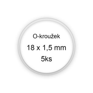 Sada O-kroužků / těsnění 18x1,5 mm (5ks)