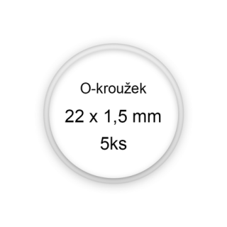 Sada O-kroužků / těsnění 22x1,5 mm (5ks)