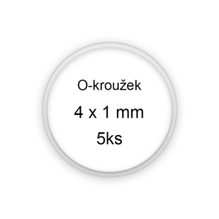 Sada O-kroužků / těsnění 4x1 mm (5ks)