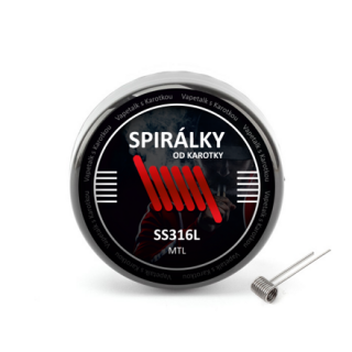 Spirálky od Karotky - MTL SS316L 0,9ohm (10ks)