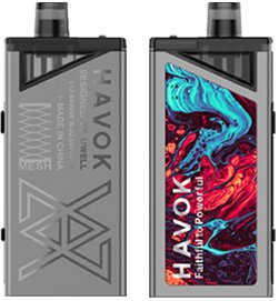 Uwell HAVOK V1 Pod 65W grip Full Kit 1800mAh Silver