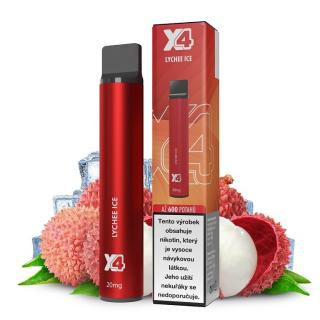 X4 Bar Lychee ICE 20 mg 600 potáhnutí 1 ks