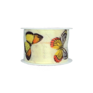 Stuha fotopotisk BUTTERFLY Yellou 40 mm x 2 m (9,50 Kč/m) (Stuha fotopotisk jednostranný, tvarově stálé hrany)