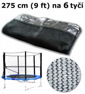 Ochranná síť na trampolínu 275 cm (9 ft) na 6 tyčí