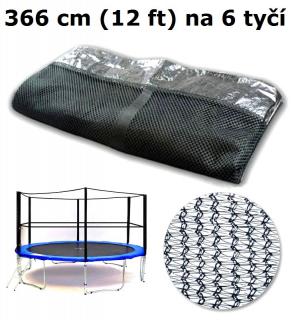 Ochranná síť na trampolínu 366 cm (12 ft) na 6 tyčí