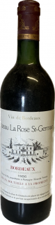 Chateau La Rose Saint-Germain Bordeaux 1986