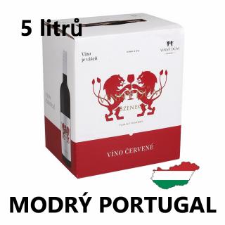 Modrý Portugal 5 litrů bag in box - suché