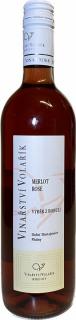 Volařík Merlot rosé VZB 2022 - trať Plotny - sladké