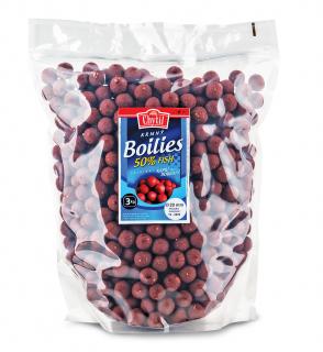 Krmný boilies - FISH50% Hmotnost a průměr: 3 kg 24mm