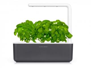 Click and Grow Smart Garden 3 chytrý květináč + 3ks kapsle  se semínky Barva: Šedá