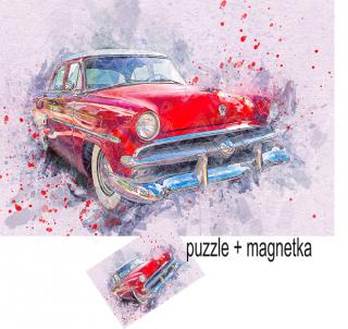 WOODEN PUZZLE EKO -  Oldtimers Cars -1