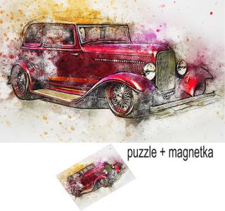 WOODEN PUZZLE EKO -  Oldtimers Cars -3