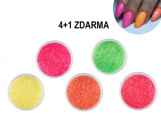 Glitter Diamond Neon - sada 5ks