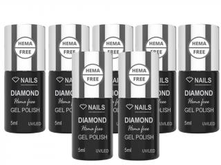 HEMA FREE gel lak sada 5+2 gel laky ZDARMA | DiamondNails.cz