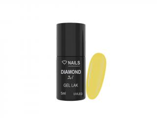 One step gel lak Diamond 3v1 335 - žlutá pastelová