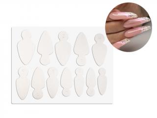 Silikonové šablony pro francouzskou manikúru - almond | DiamondNails