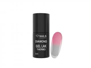 Thermo gel lak Diamond T006, 5ml - starorůžová/šedá