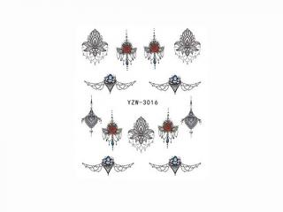 Vodolepky na nehty YZW-3016 -ornamenty