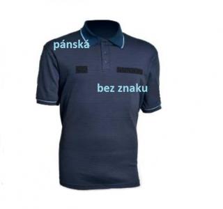 Polokošile služební s límečkem bez znaku, pánská, tmavě modrá - L