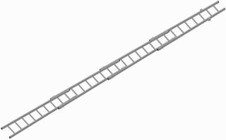 Profi-AL/HN3 žebřík hasičský 2,6m (atest dle EN 1147, 2001)