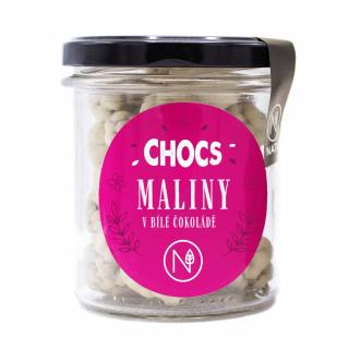 CHOCS Maliny v 33% bílé čokoládě 100g