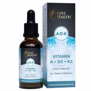 Nuvi Health Premium Vitamin Complex - K2VITAL®, Kapky vitaminu A + D3 + K2 - 50 ML