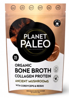 Planet Paleo BIO Sušený hovězí vývar s houbami - Reishi a Cordyceps Obsah: 225 g