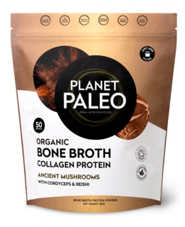 Planet Paleo BIO Sušený hovězí vývar s houbami - Reishi a Cordyceps Obsah: 450 g