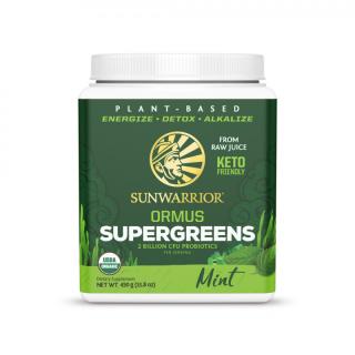 Sunwarrior Ormus Super Greens BIO - Máta, 450g