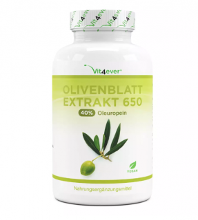 Vit4ever Extrakt z olivových listů - 650 mg - 40% oleuropein - 180 kapslí