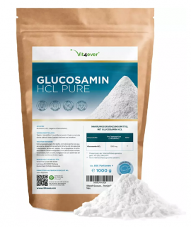 Vit4ever Glukosamin HCL Pure - 1000 g čistého prášku