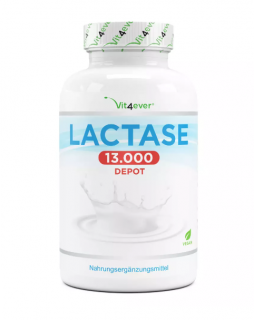 Vit4ever Lactase Depot 13000 - pro intoleranci laktózy a mléka 120 tablet