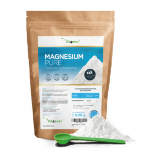 Vit4ever Magnesium Citrat - Hořčík 600 g prášek - 100% citrát hořečnatý