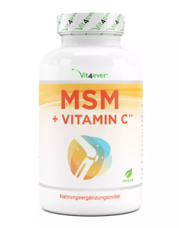 Vit4ever MSM + vitamín C - 1000 mg - 365 tablet