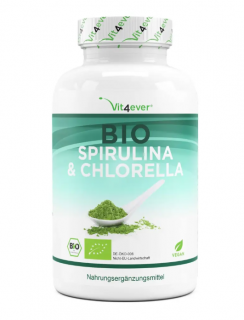 Vit4ever Organická spirulina + organická chlorela - 600 tablet