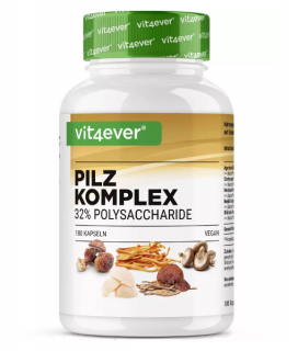 Vit4ever Pilz komplex  - směs medicinálních hub 180 kapslí