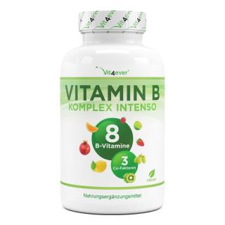 Vit4ever Vitamín B komplex - všech 8 vitamínů B + 3 kofaktory 240 kapslí