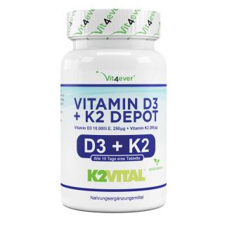 Vit4ever Vitamin D3 10 000 IU + vitamin K2 200 mcg - 100 tablet