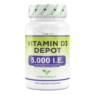 Vit4ever Vitamin D3 Depot 5000 IU - 500 tablet